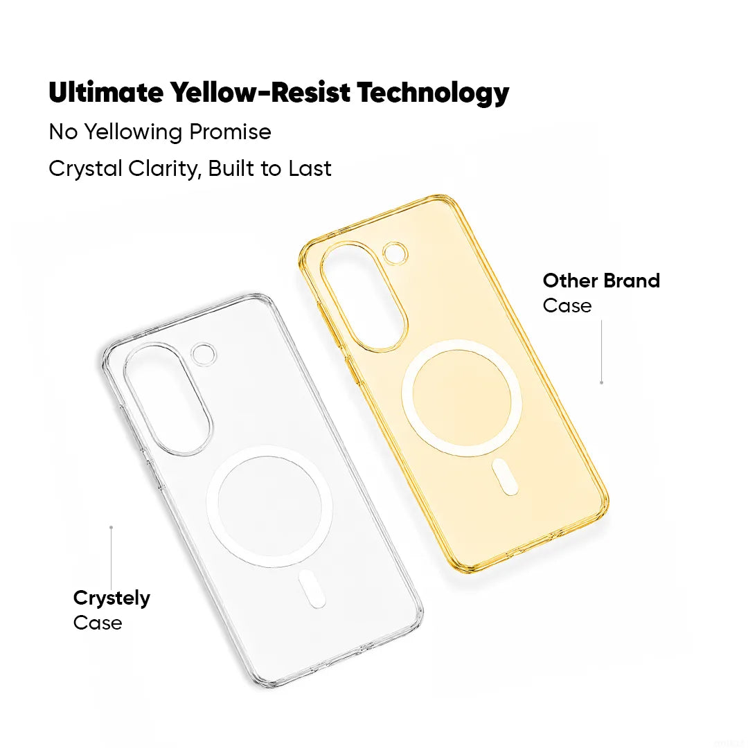 Vivo V60E - Anti Yellow MagSafe Clear Case