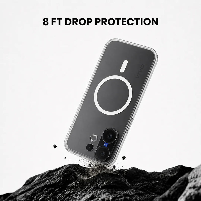 Vivo V60 - Anti Yellow MagSafe Clear Case