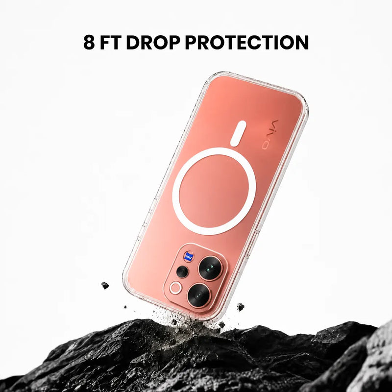 Vivo V70 Elite - Anti Yellow MagSafe Clear Case