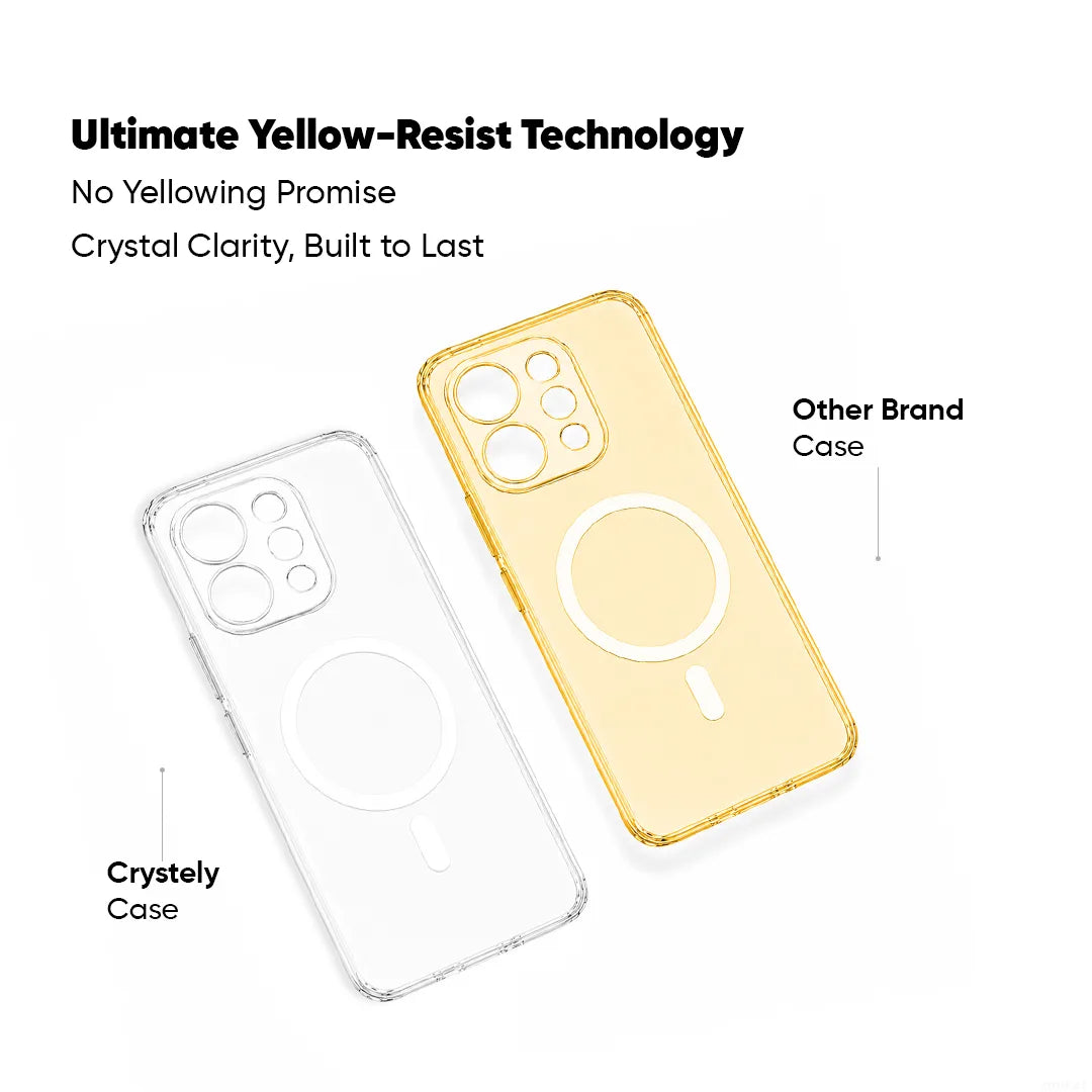 Vivo V70 - Anti Yellow MagSafe Clear Case