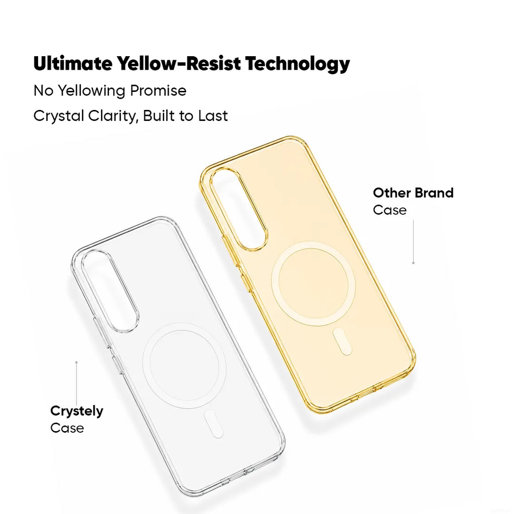 Vivo V70 FE - Anti Yellow MagSafe Clear Case