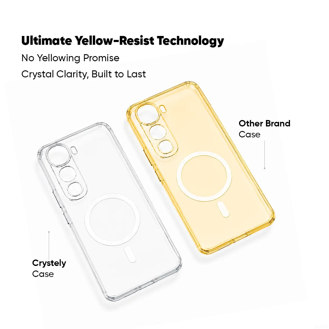 Vivo Y400 Pro - Anti Yellow MagSafe Clear Case