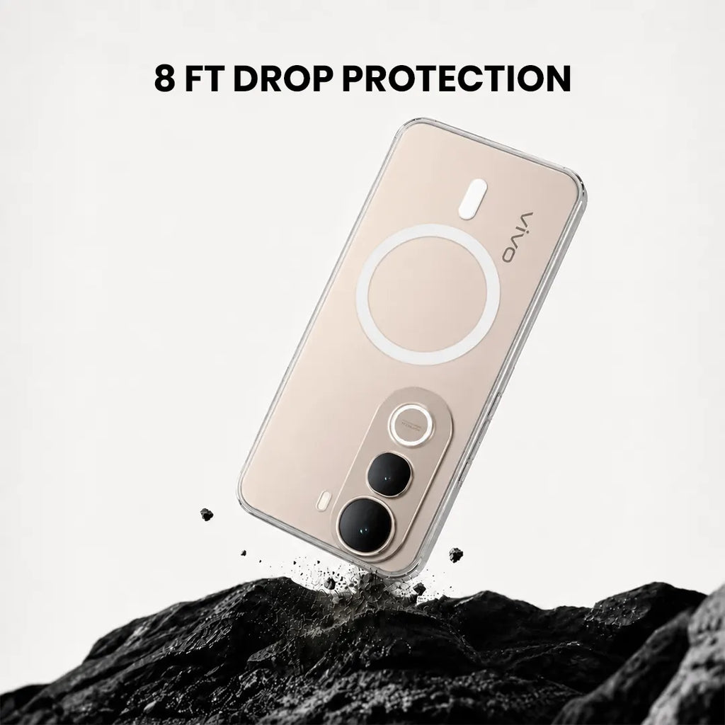 Vivo Y400 Pro - Anti Yellow MagSafe Clear Case