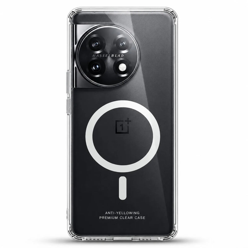 OnePlus 11r - Anti Yellow MagSafe Clear Case - Crystely