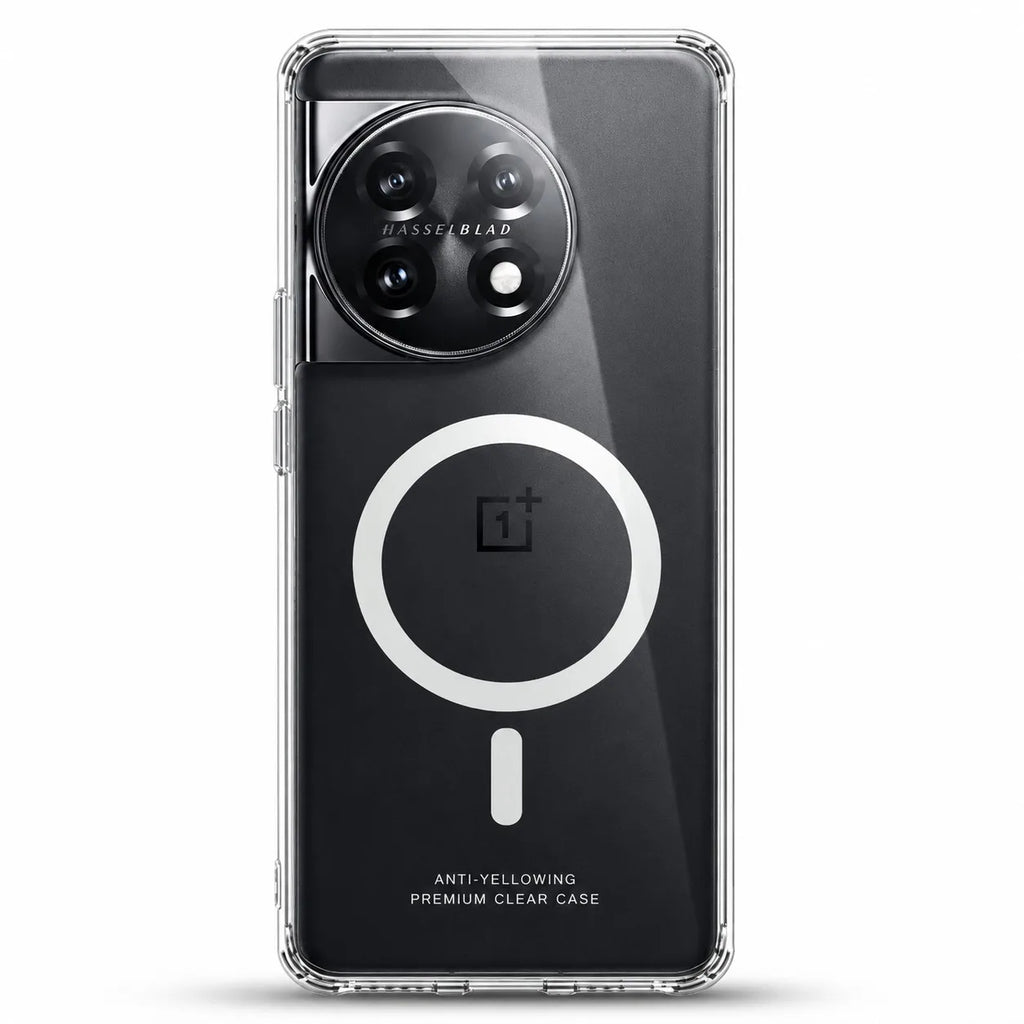 OnePlus 11 - Anti Yellow MagSafe Clear Case - Crystely