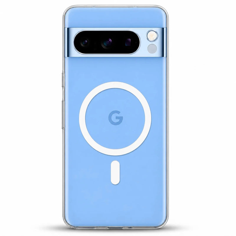 Google Pixel 8 Pro - Anti Yellow MagSafe Clear Case - Crystely
