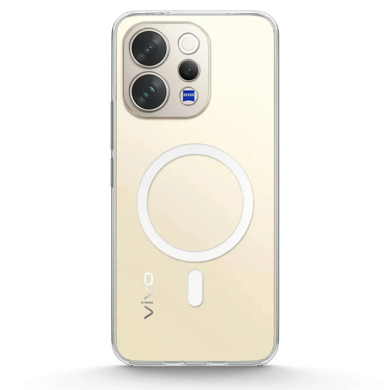 Vivo V70 - Anti Yellow MagSafe Clear Case - Crystely