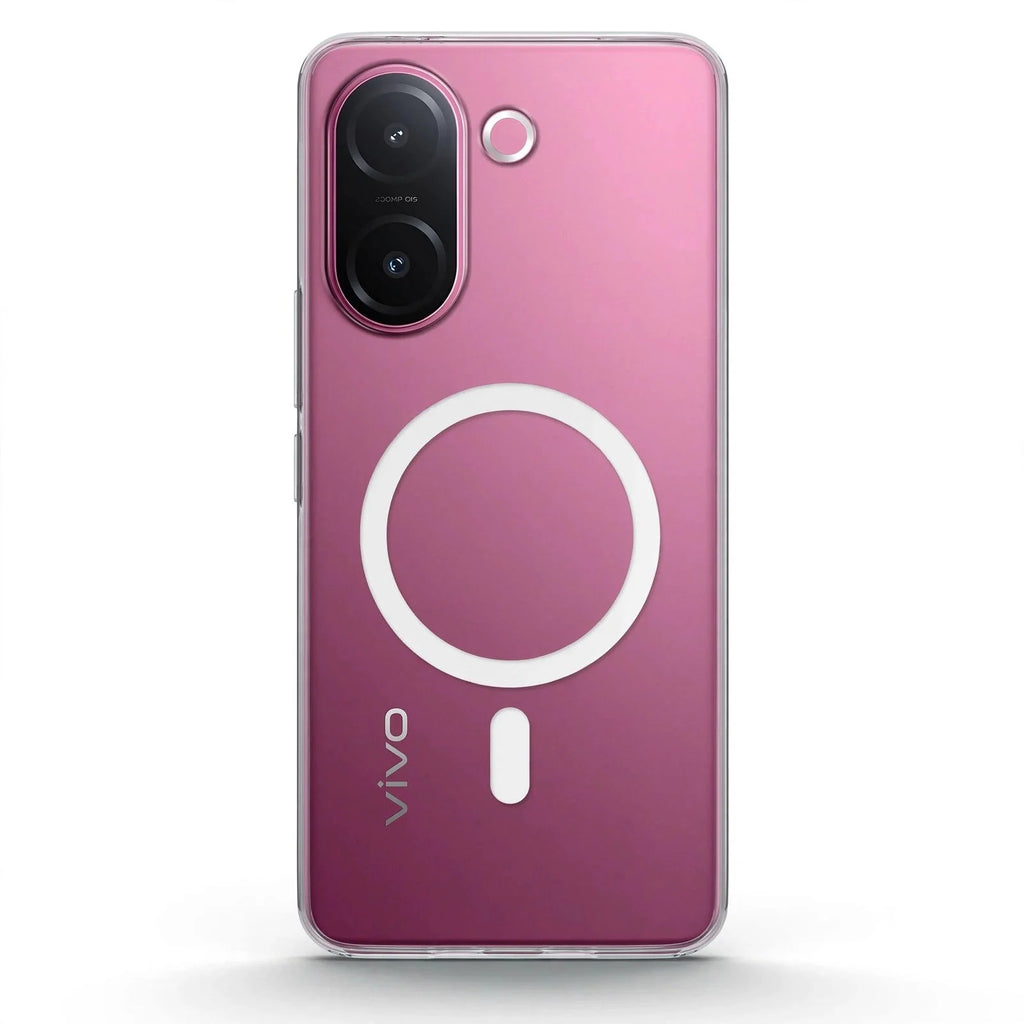 Vivo V60E - Anti Yellow MagSafe Clear Case - Crystely