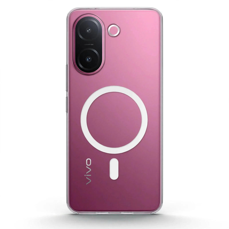 Vivo V60E - Anti Yellow MagSafe Clear Case - Crystely