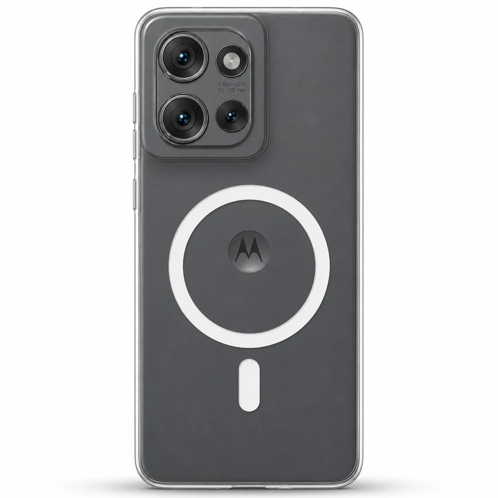 Motorola Edge 50 - Anti Yellow MagSafe Clear Case - Crystely