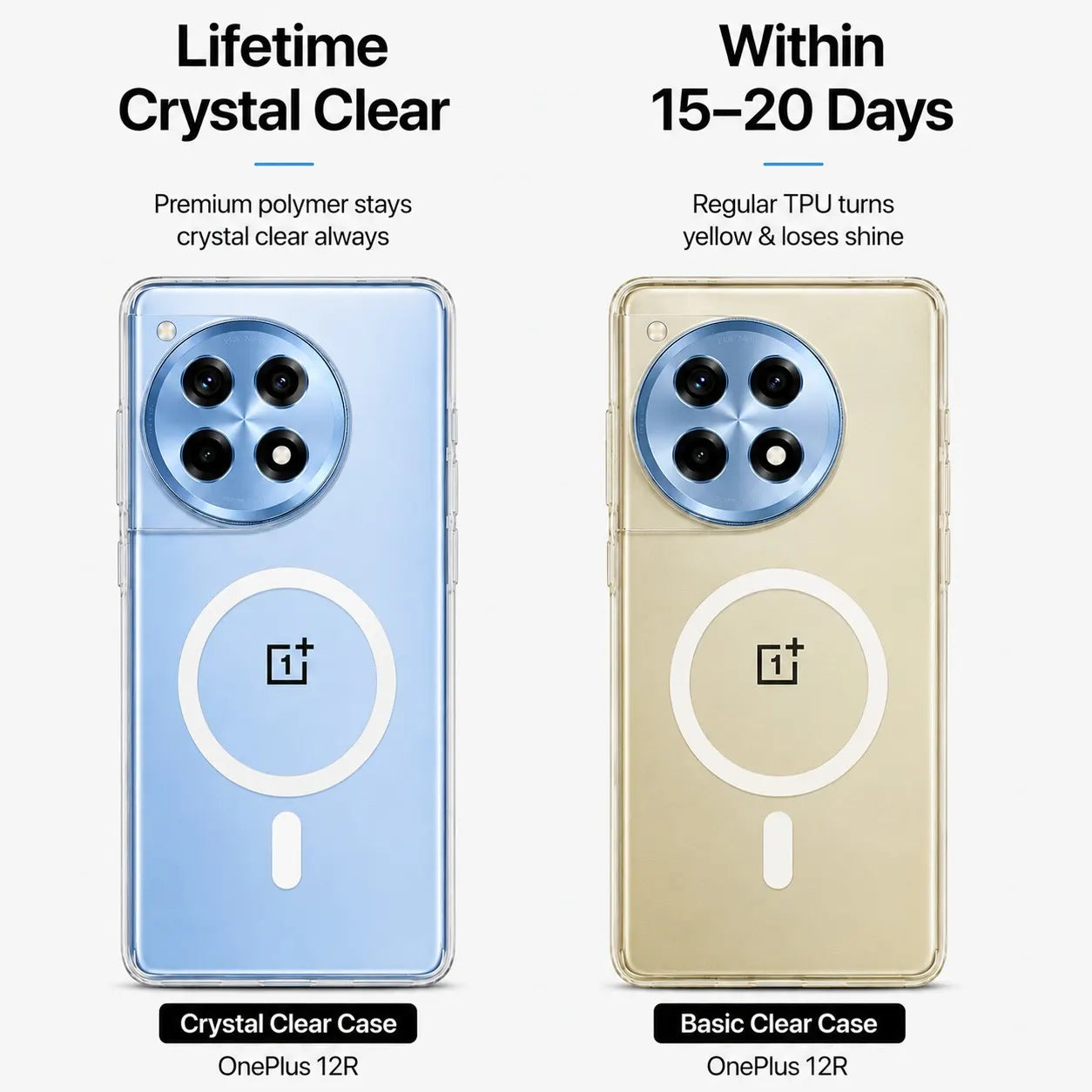 OnePlus 12 - Anti Yellow MagSafe Clear Case
