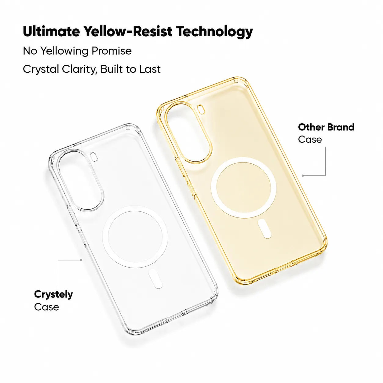 Vivo T5 Pro - Anti Yellow MagSafe Clear Case
