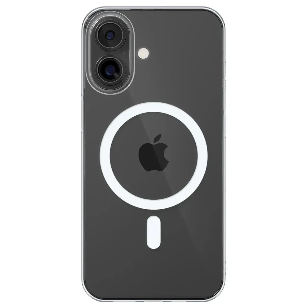 Crystal clear Anti Yellow iPhone 17 case with MagSafe support