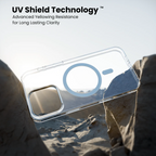 iPhone 15 Pro Anti Yellow Clear MagSafe Case uv shield technology