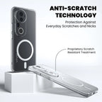 Anti-scratch technology – scratch resistant clear case for Vivo V50e