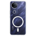Crystely crystal clear anti-yellow MagSafe case on Vivo V50e