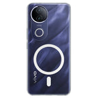 Crystely crystal clear anti-yellow MagSafe case on Vivo V50e