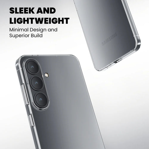 Slim lightweight transparent protective case for Samsung Galaxy S26 Plus by Crystely
