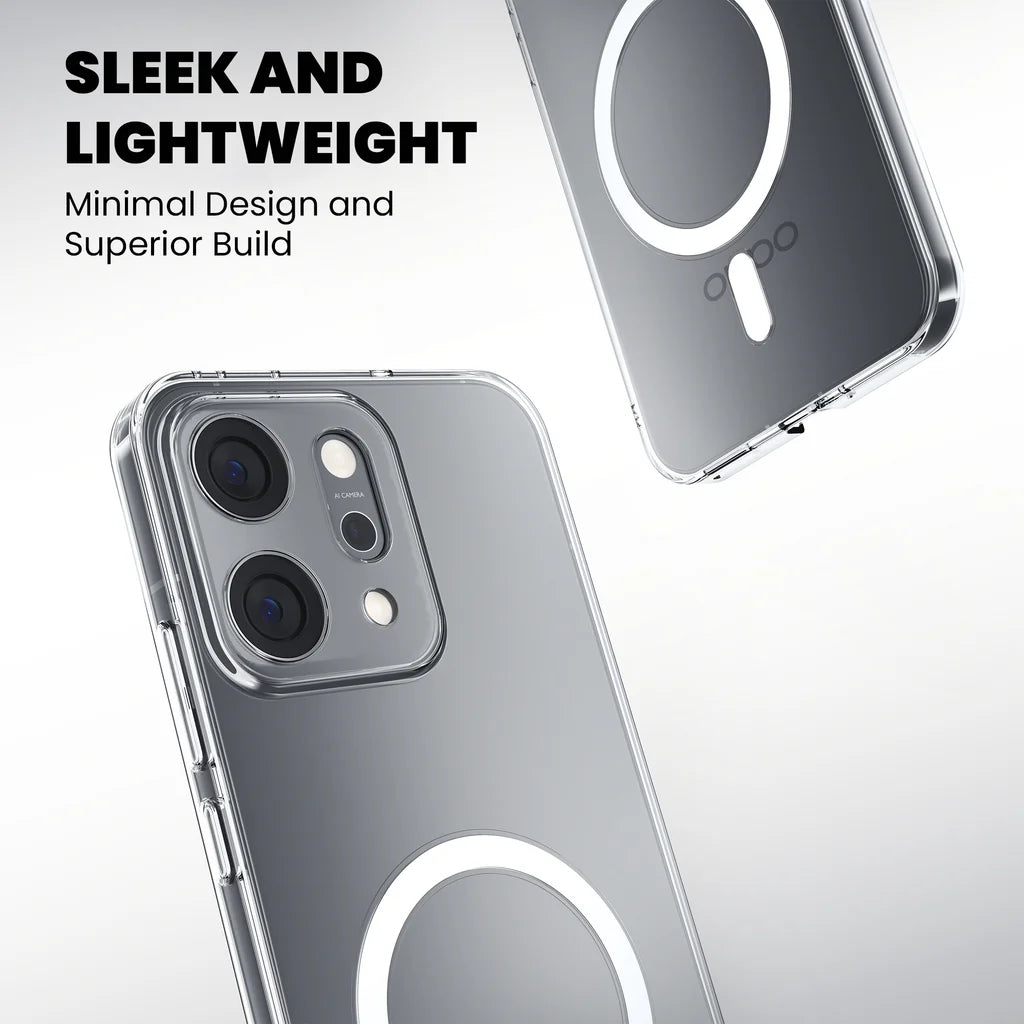 Anti-Yellow MagSafe Clear Case for Oppo Reno 13 5G