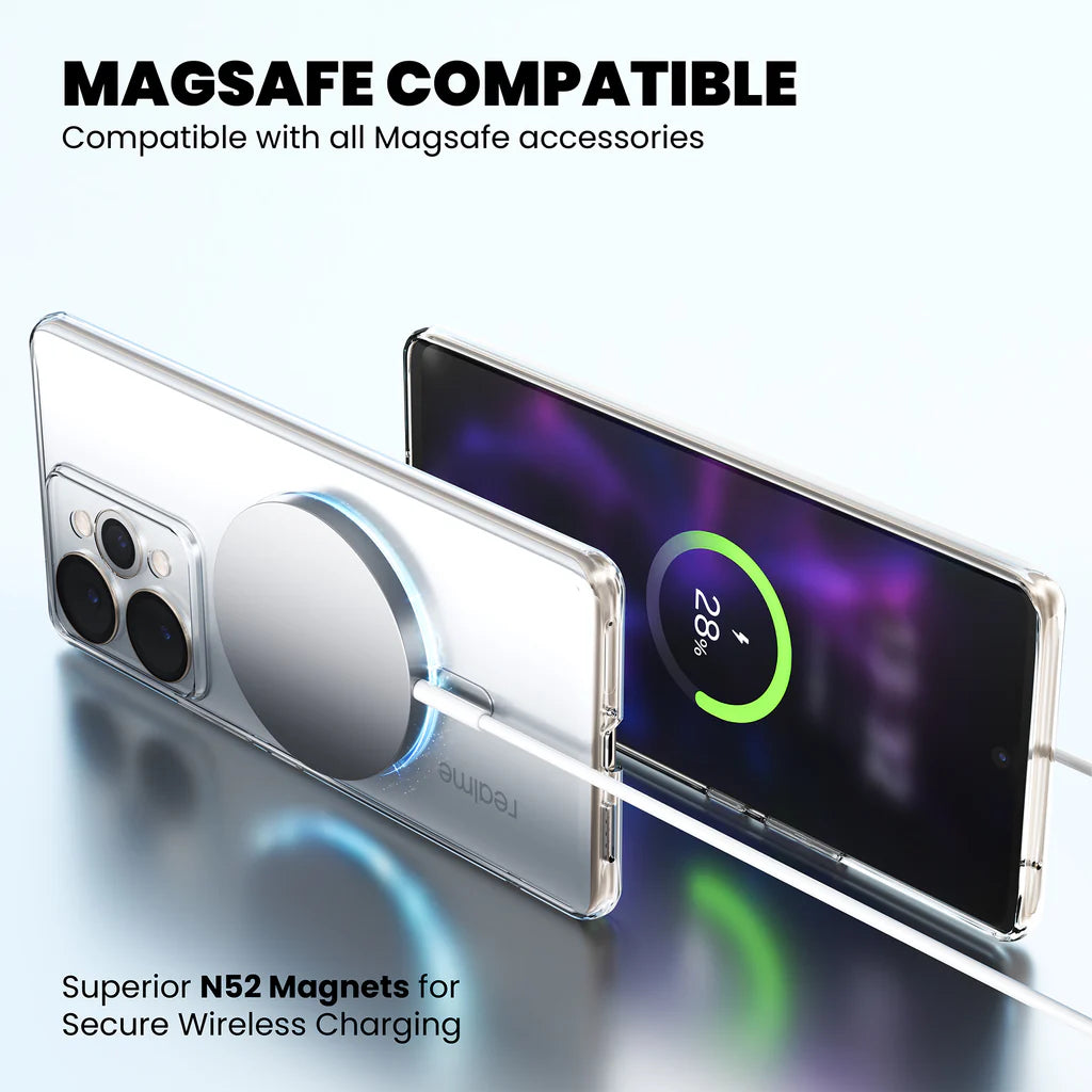 Anti-Yellow MagSafe Clear Case for Realme 15T 5G