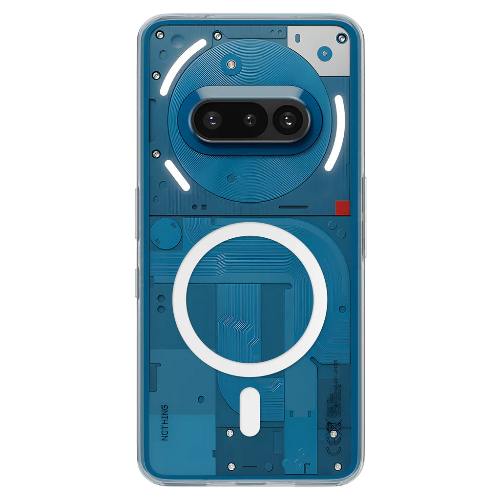 Crystely anti-yellow MagSafe clear case for Nothing Phone 3A – front view