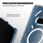 Precision cutouts for all buttons and ports on Nothing Phone 3A MagSafe clear case