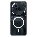 Crystely anti-yellow MagSafe clear case for Nothing Phone 3a Pro – front view
