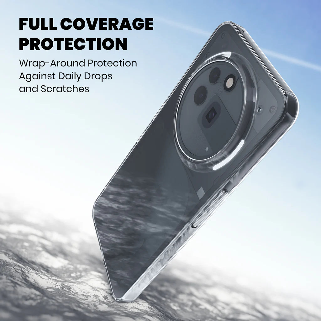Nothing Phone 3a Pro clear case with full coverage wrap-around protection against daily drops and scratches