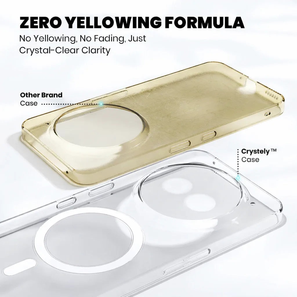 Nothing 3a Pro clear case showing glyph interface through crystal back