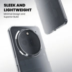 Slim lightweight transparent hard back cover for Nothing Phone 3a Pro – side view