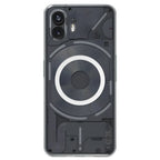 Crystely anti-yellow MagSafe clear case for Nothing Phone 2 – front view