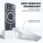 Anti-scratch technology on Crystely Nothing Phone 2 transparent MagSafe back cover