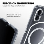 Precision-engineered cutouts on Nothing Phone 2 MagSafe clear case for seamless button and port access