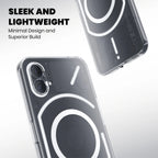 Slim and lightweight Nothing Phone 2 MagSafe clear case – side profile view