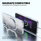 Nothing Phone 2 MagSafe clear case with superior N52 magnets for secure wireless charging