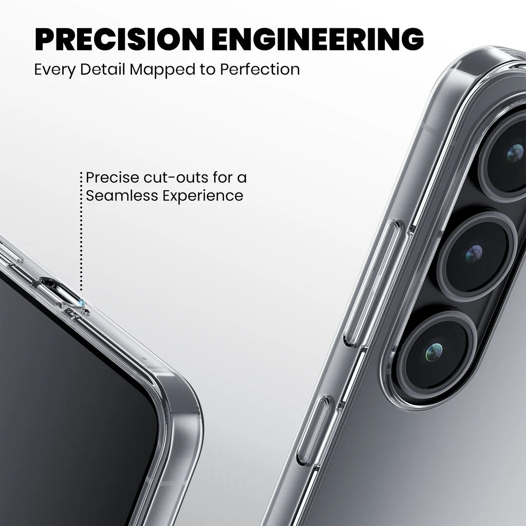 Precision-engineered cutouts on Crystely clear case for Samsung Galaxy S24 FE