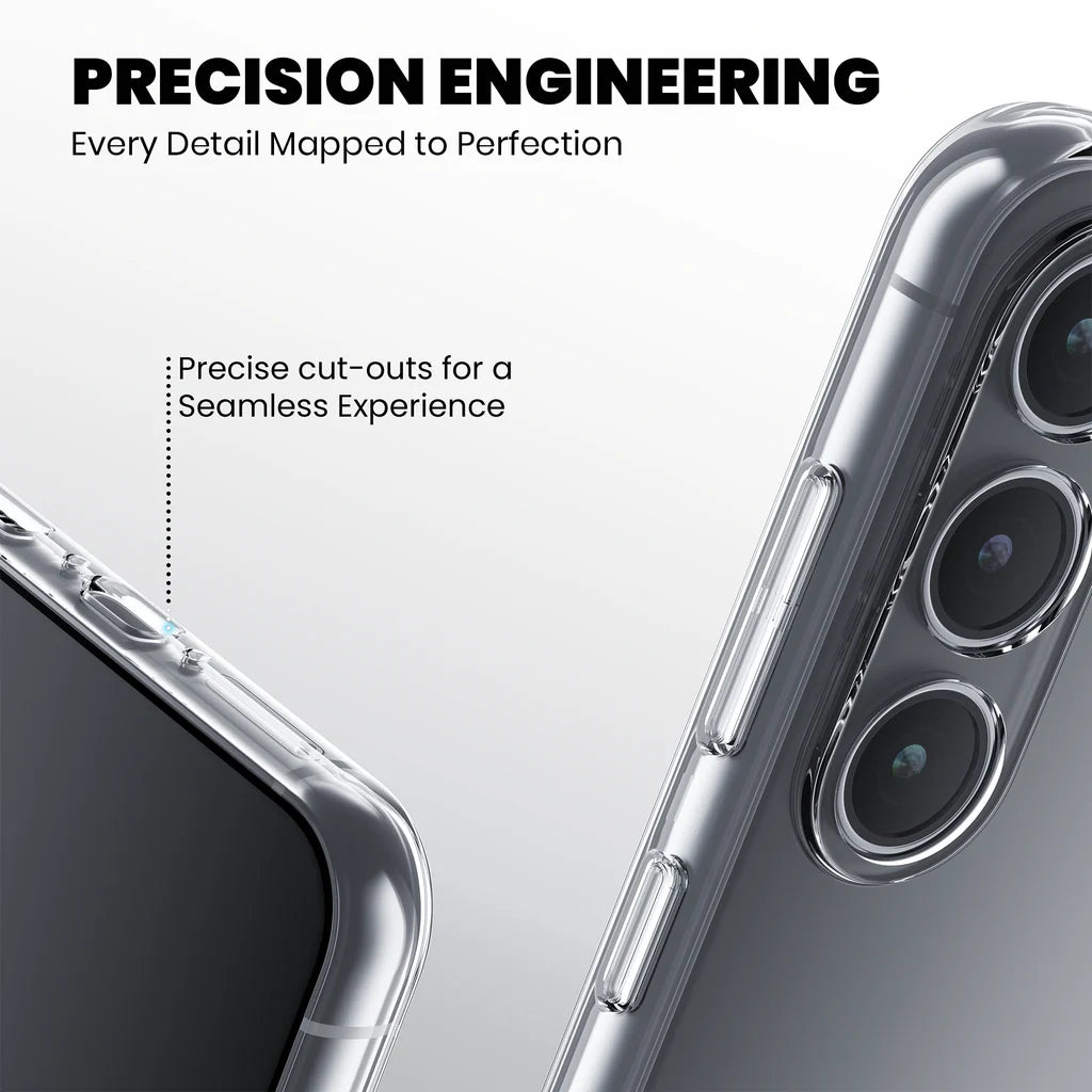 Precision-engineered cutouts on Crystely clear case for Samsung Galaxy S26 FE