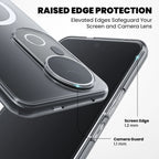 Raised edge protection – 1.2mm screen lip and 1.1mm camera guard on Vivo V40e 5G case