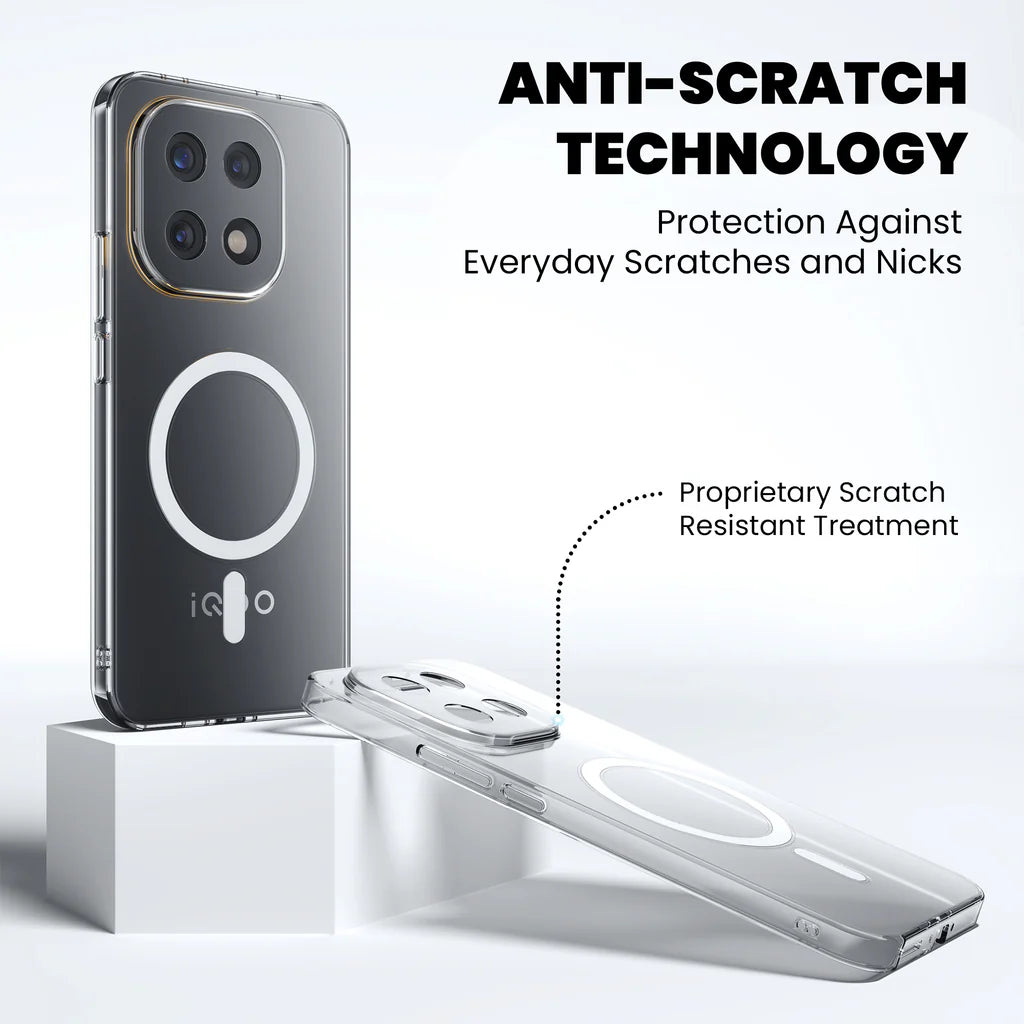 Anti-Scratch Technology MagSafe Clear Case iQOO 15 — Scratch Resistant Coating