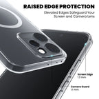 Raised Edge Protection Clear Case for OPPO Reno15 Pro 5G — 1.2mm Screen & 1.1mm Camera Guard