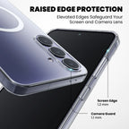 Raised edge protection 1.2mm screen lip and 1.1mm camera guard Galaxy S26 case
