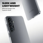 Sleek lightweight clear case Samsung Galaxy S25 Plus minimal slim fit transparent back cover