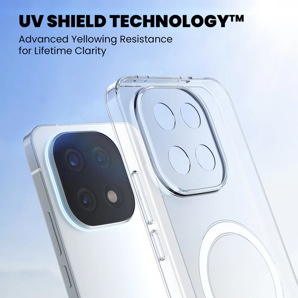 UV Shield Technology™ Clear Case for iQOO 15 — Lifetime Yellowing Resistance
