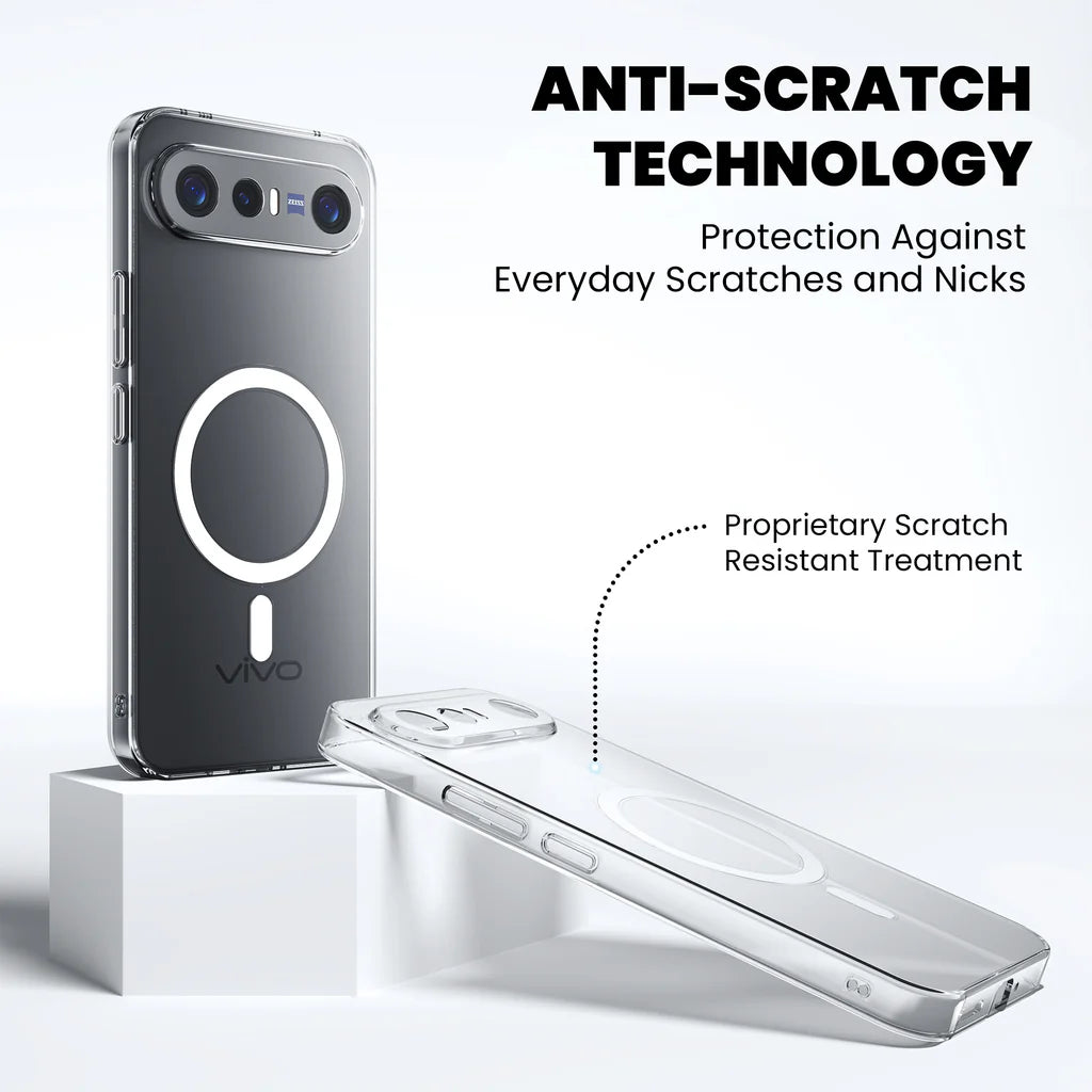 Anti-Yellow MagSafe Clear Case for Vivo X300 FE
