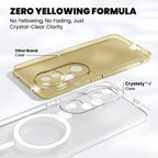 Zero yellowing formula – Crystely Vivo V50 case vs yellowed competitor case