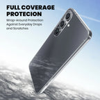 Full coverage protection clear case Samsung Galaxy S25 Plus wrap around drop scratch resistant
