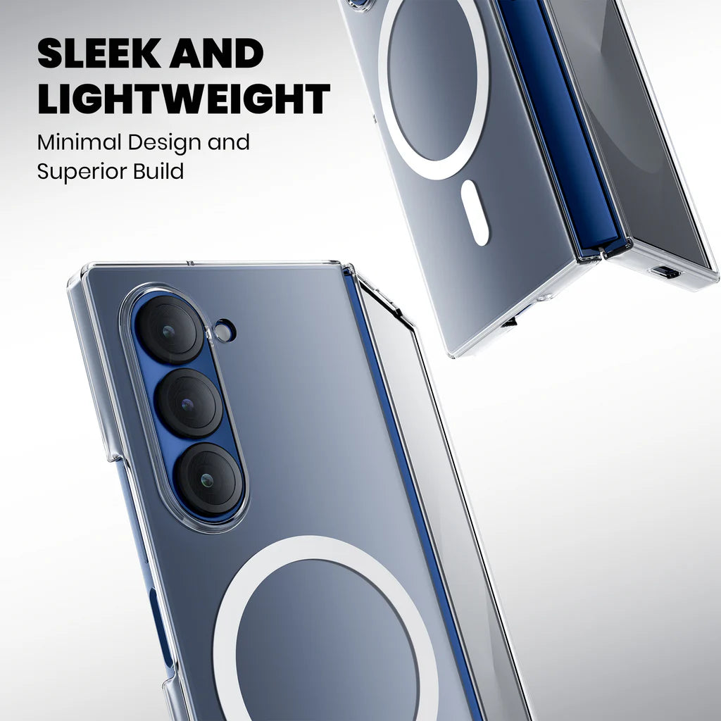 Anti-Yellow MagSafe Clear Case for Samsung Galaxy Z Fold 4 sleek and lighweight