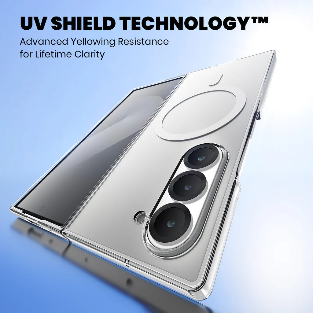 Anti-Yellow MagSafe Clear Case for Samsung Galaxy Z Fold 4 uv shield technology 