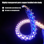 Hoco U112 Shine charging cable with colorful gradient lighting