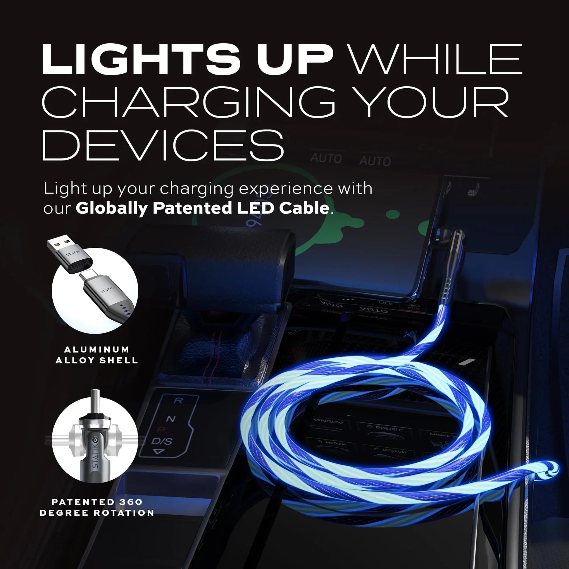 Hoco U112 Shine PVC Type-C fast charging cable